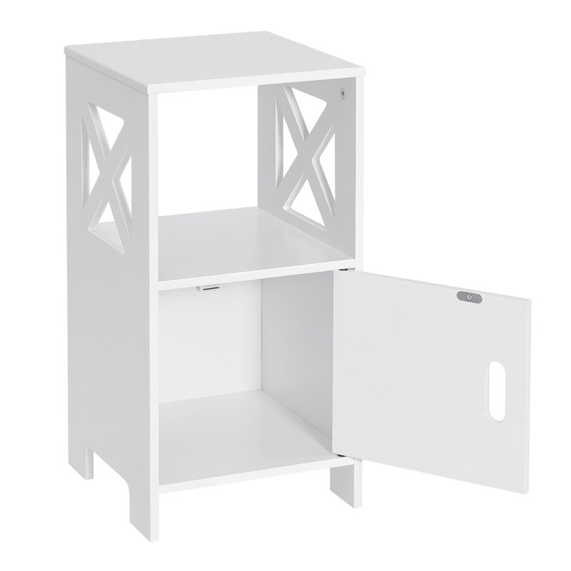 Evelin 30cm W Bedside Table, White