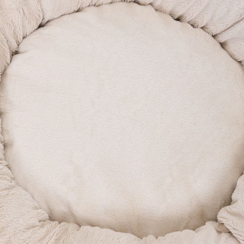 Polyester Pet Bed, Brown/Cream