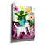 «White Kitty And Flowers» par Holly McGee, art sur toile-1017859363