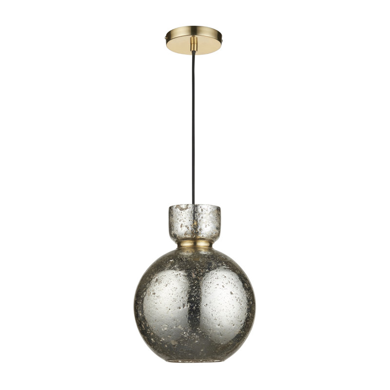 Corzatt 1-Light Pendant, Mercury Glass