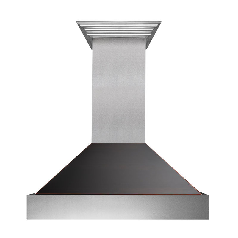 36" Fingerprint Resistant Stainless Steel Range Hood with Fingerprint Resistant Shell (8654SN-36), Oil-Rubbed Bronze