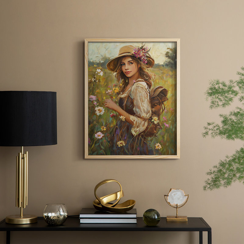 Reproduction encadrée WOMEN Series CCL XXXVI - bois massif, Naturel, H 21 po x l 17 po