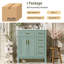 Meuble-lavabo pour salle de bain avec lavabo en céramique, armoire de rangement moderne avec portes à fermeture douce, tiroir profond et tiroir standard, meuble-lavabo élégant pour les petites salles de bain-937574172