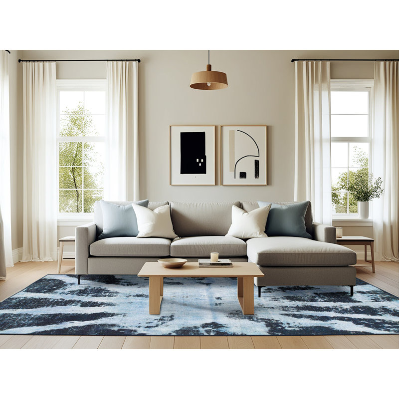 Tapis abstrait moderne 914, Rectangle 6 pi x 9 pi