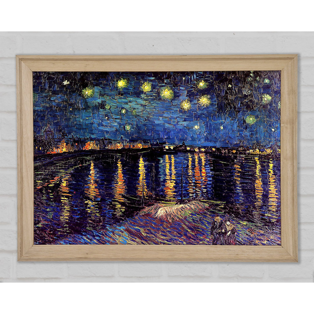 Van Gogh Sternennacht über der Rhone 2 - Druck