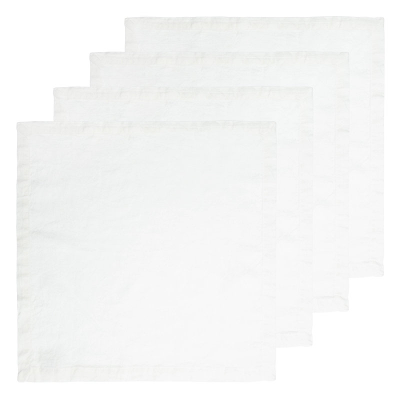 Dalissa Linen Square Napkin, White