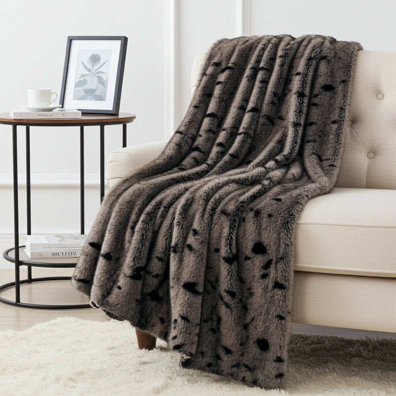 Jeté en fausse fourrure Luxury Tissavel, null
