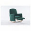 Chaise berçante en tissu avec repose-pieds réglable-1287876486