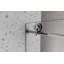 Une porte de douche fixe et une porte décalée sans cadre, grandes poulies 70 SM 304 SUS avec fonction de fermeture en douceur réglable, avec nettoyage facile et protection anti-déflagrante-117492612