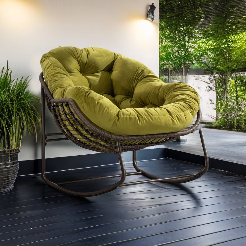 Chaise berçante Angellee, Vert