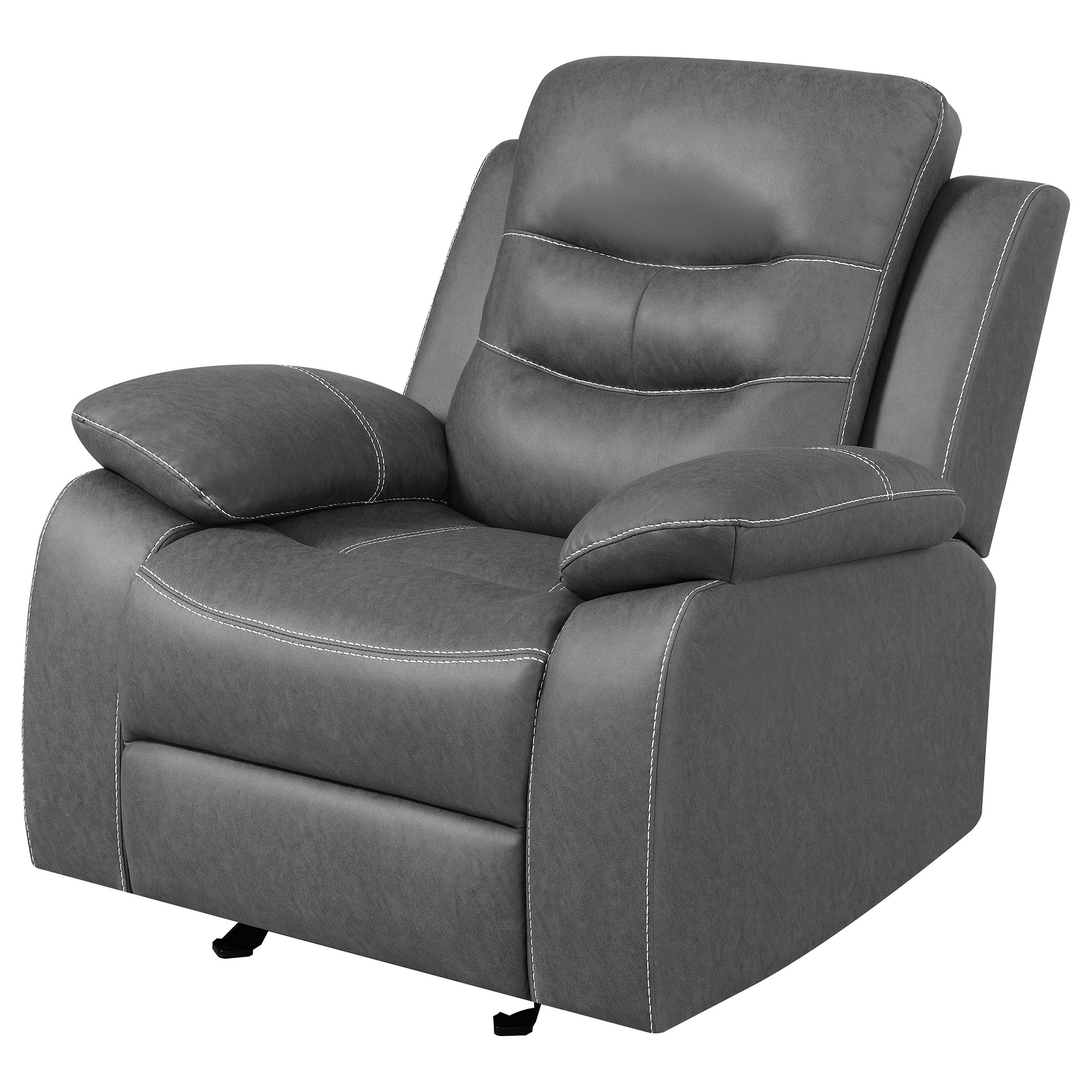 Latitude Run® Hadik Upholstered Glider Recliner Chair Dark Grey | Wayfair