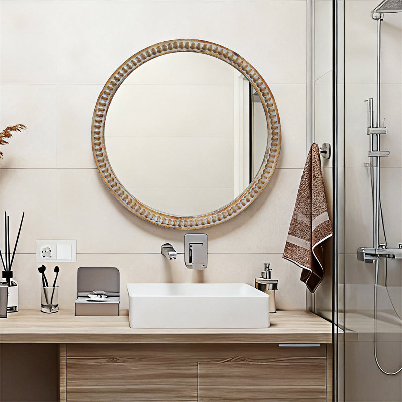 Miroir mural rond, 23,63 po x 23,63 po