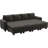 Shavera 7 - Piece Velvet Sectional Sofa Convertible Sleeper Sofa Bed Apartment Couch with Storage Ottomans-1123262847