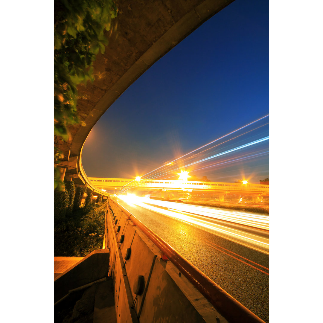 Highway Bridge von ArtistImages - Leinwand Kunstdrucke