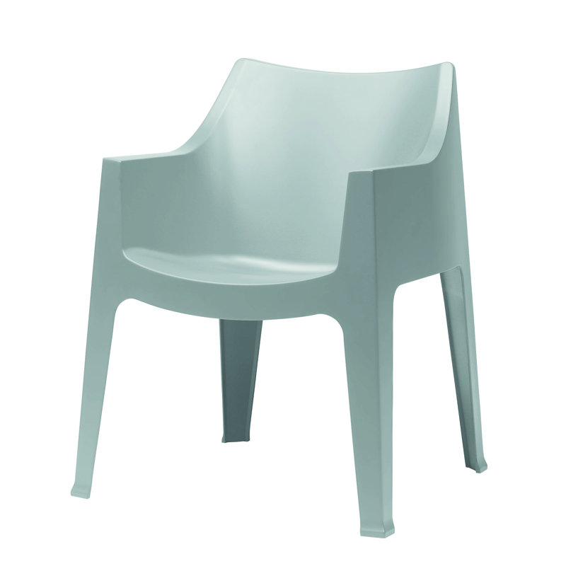 Carlos Stacking Patio Dining Armchair, Dove Grey