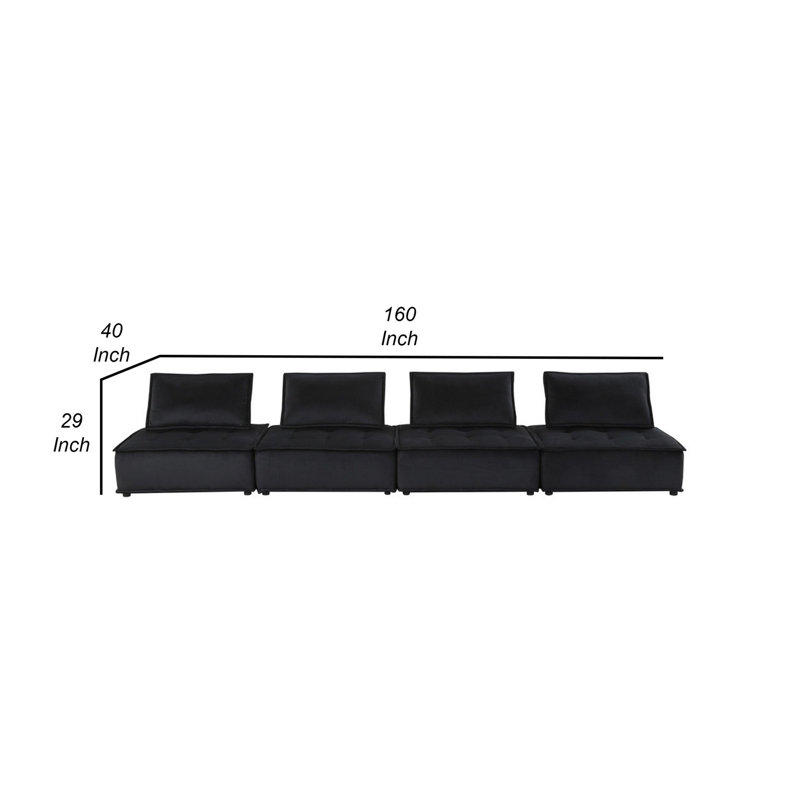 Sebron 160 po, Velours noir