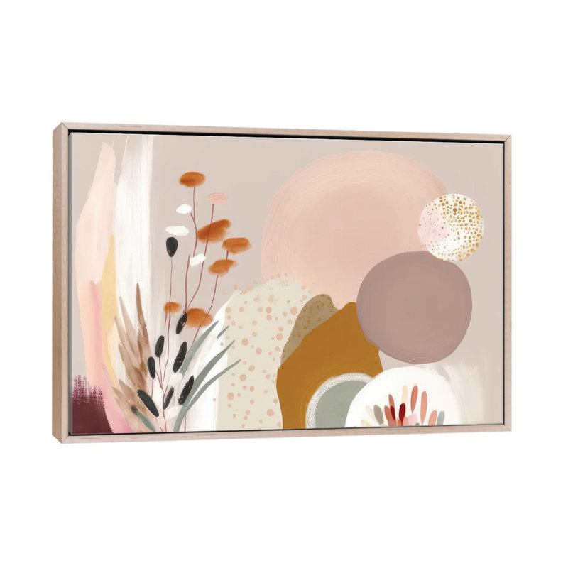 Beautiful Nature Forms, 26" H x 40" W x 1.5" D, Natural Wood Floater Framed Canvas, No Mat
