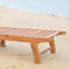 Fauteuil inclinable pliant pour la pelouse avec roues arrière, bois, couleur - Se déplace facilement sur la pelouse, le patio, la terrasse, le siège large près de la piscine, parfait pour la piscine, la plage