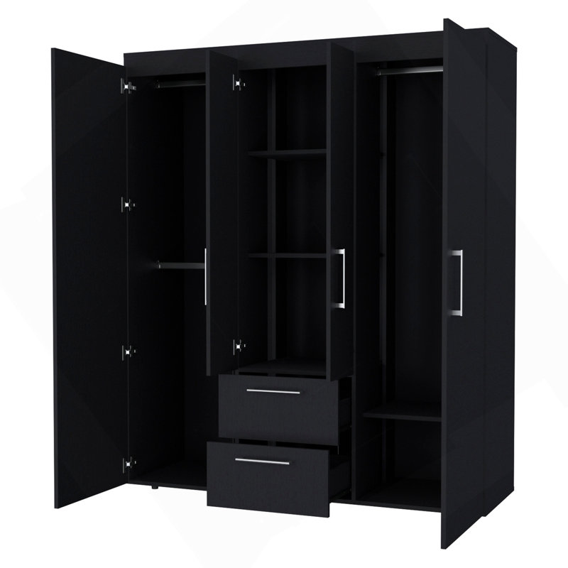 Armoire tout-en-un 2 portes Wenge