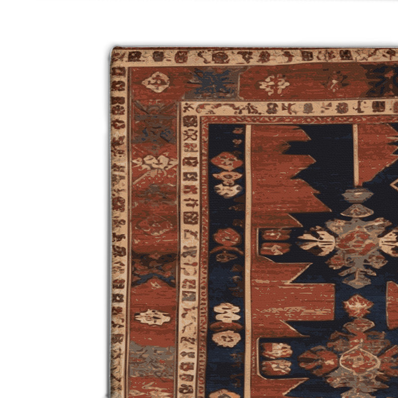 Tapis turc intérieur et extérieur brun, Rectangle 4pi x 6 pi