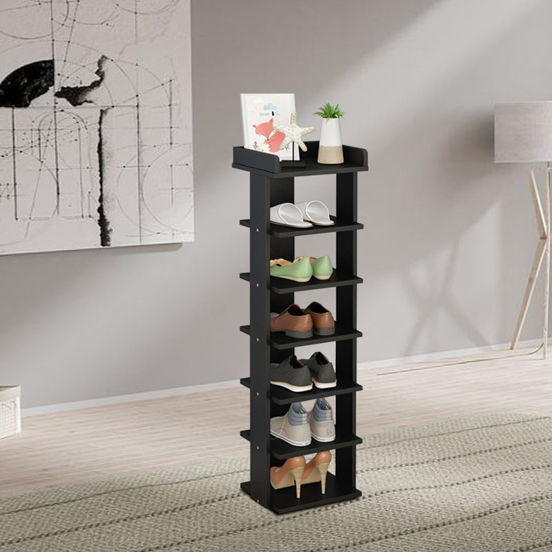 7-Tier Shoe Rack, Black