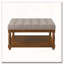 Upholstered Tufted Linen Ottoman Coffee Table-194750472-194750482