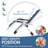 Halback Zero Gravity Chair, Folding Reclining Lounge Chair with Cushion, Headrest Support 400lbs-1867545418