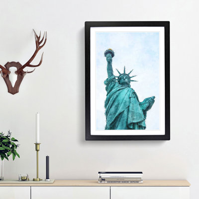 Beneath the Statue of Liberty - Picture Frame Graphic Art Print