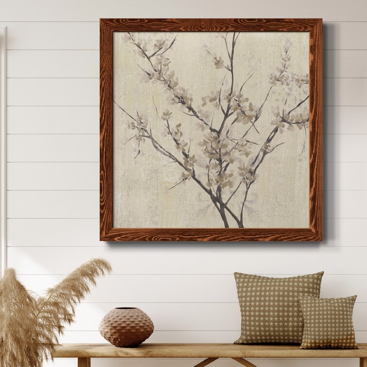 WexfordHome Neutral Blossoms On Cream I On Canvas Wall Art Wayfair
