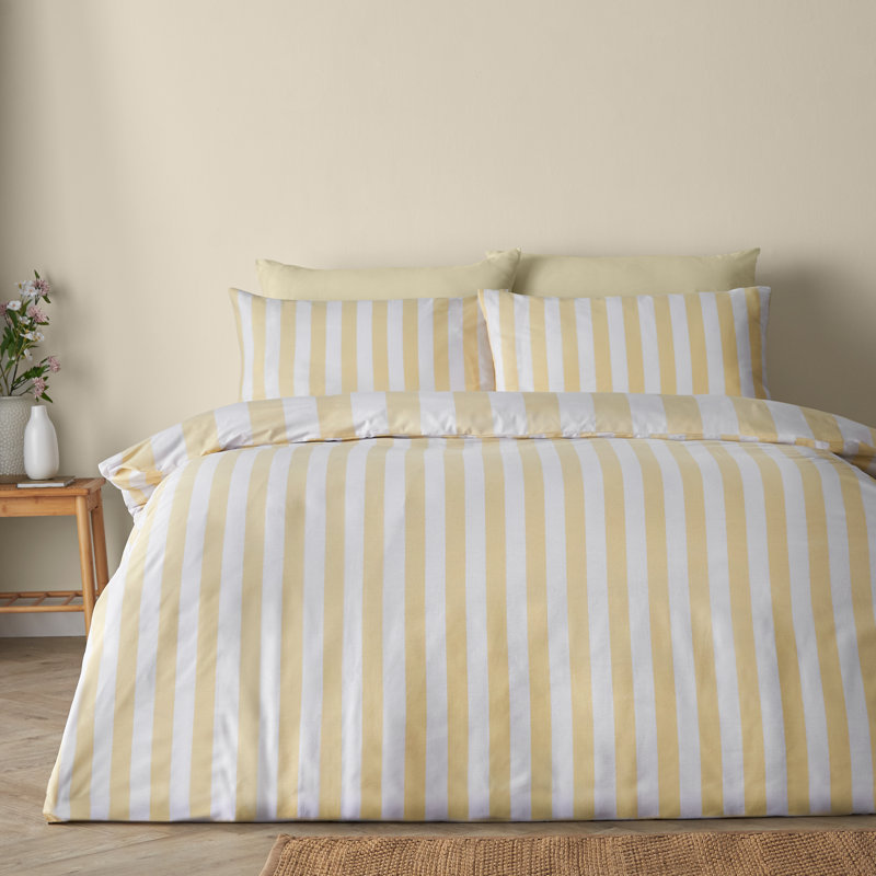Cove Stripe Reversible Duvet Cover Set, Single