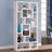 Fantastic Geometric Cubed Rectangular bookcase, White-33651348-107384064