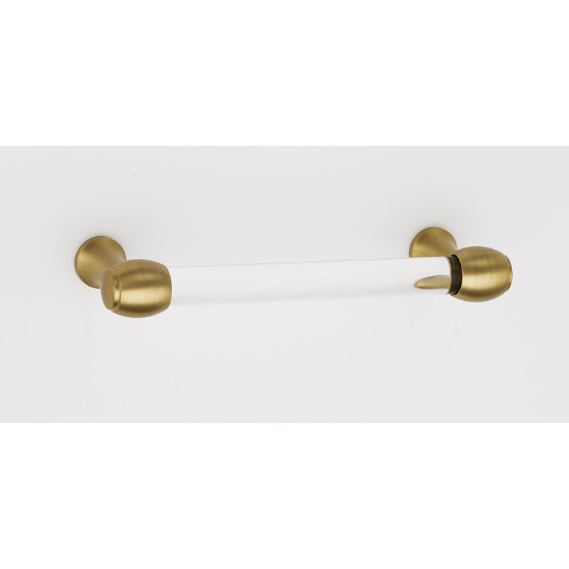 Poignée barre 8 po Royale, 6", Laiton satiné