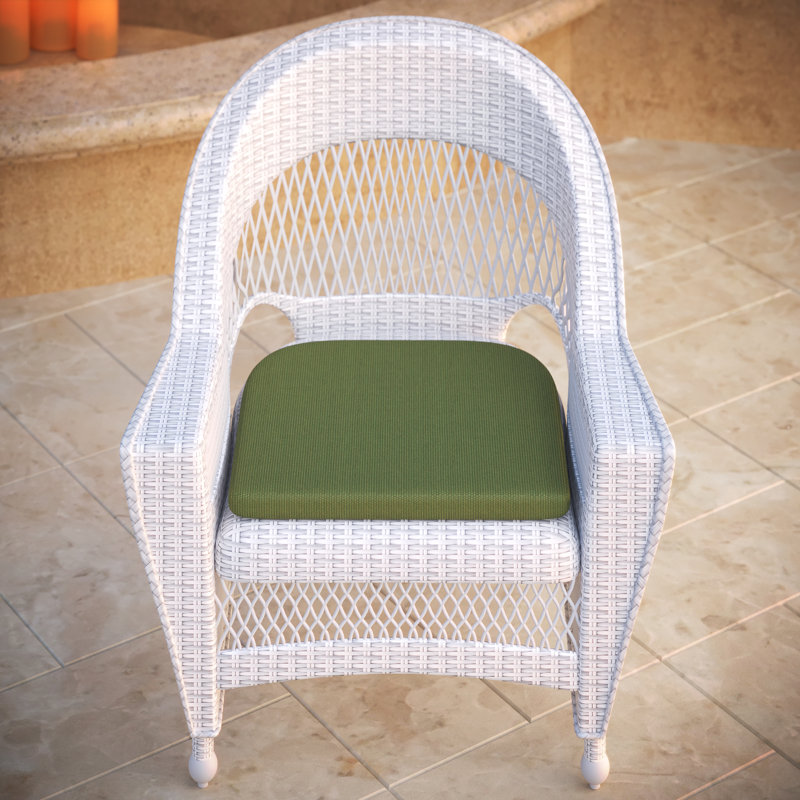 Dining ChairSeat Pad Replacement Cushion – 17.5L x 18.5W x 2D, Spectrum Cilantro Sunbrella® Plainweave