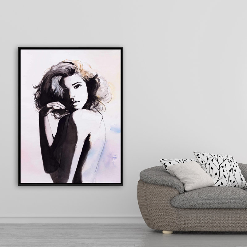 Almost Nude Print On Canvas