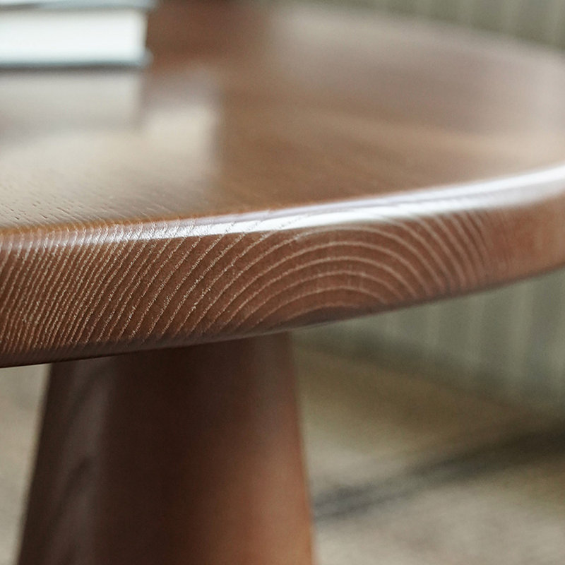 Table basse ronde en bois massif