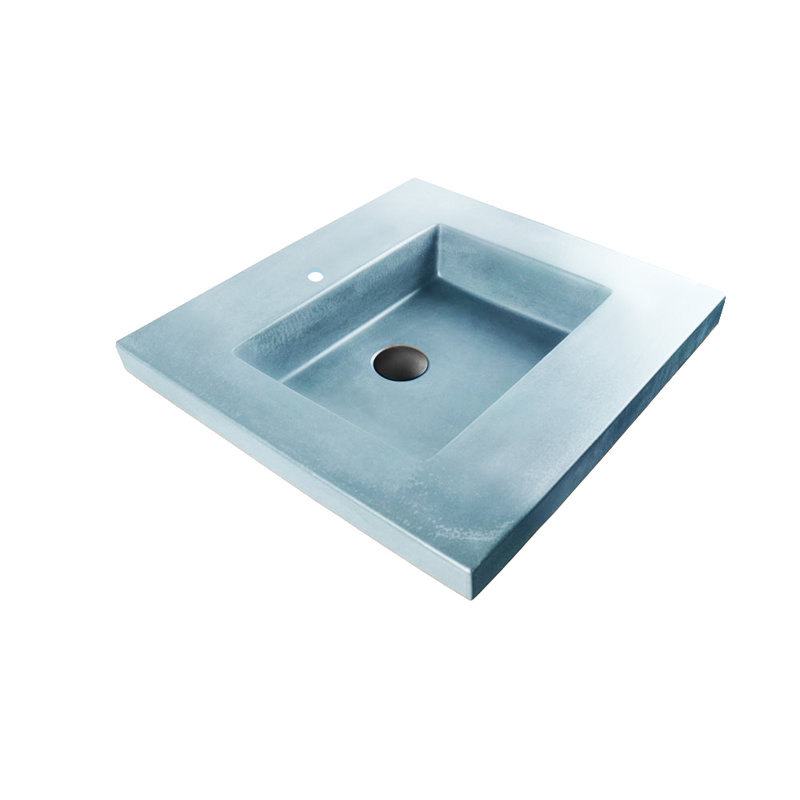 Newterra 24'' L Bathroom Sink, Aqua, Wall Mounted