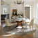 Suzzie Modern Round Dining Table, Sintered Stone Tabletop with Lazy Susan, Carbon Steel Base Pre-Assembly