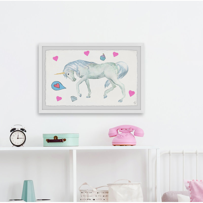 Crosson Crosson Unicorn'S Cupcake - Single Picture Frame Print, 61cm H x 91cm W