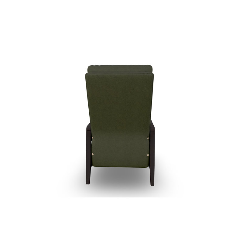 Modern High Leg Recliner, Espresso, Loden