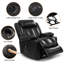 Fauteuil inclinable électrique en cuir avec port USB et porte-gobelet Power Lift-145867456