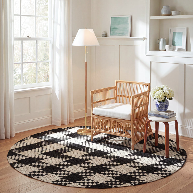 Tapis tissé à la main Performance, Rond 6 pi 0 po x 6 pi 0 po