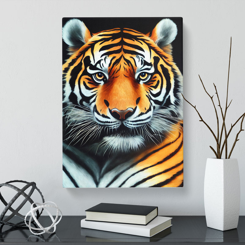 Tiger Portrait Vol.5 - Wrapped Canvas, 50cm H x 35cm W x 3cm D