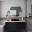 Miroir de salle de bain rond en métal argenté de 36 pouces pour mur, durable et facile à installer avec un film incassable-792851078-792851075-790605807