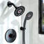 Ensemble de robinet de douche à affichage numérique avec valve brute Everstein-82331456
