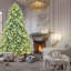 Arbre de Noël illuminé bleu-vert 5pi-14611400-14611402