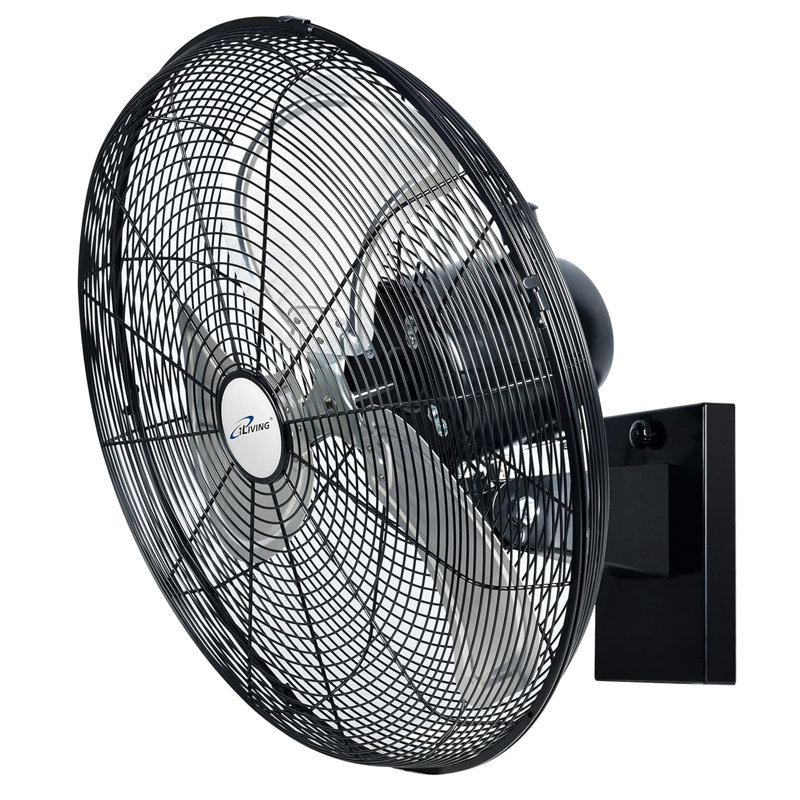 Ventilateur mural extérieur oscillant à grande vitesse iLIVING avec moteur résistant aux intempéries et à vitesse variable