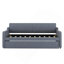 Lit de jour simple rembourré avec lit gigogne et conception de chargement USB, le lit gigogne peut être plat ou érigé-243483090