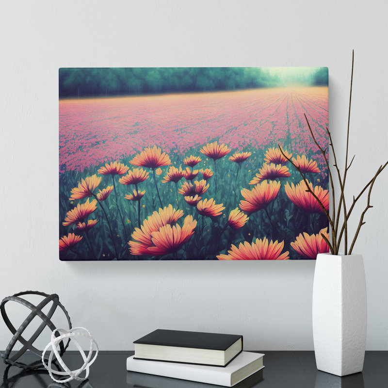 Popular Wildflowers Floral - Wrapped Canvas, 35cm H x 50cm W x 3cm D
