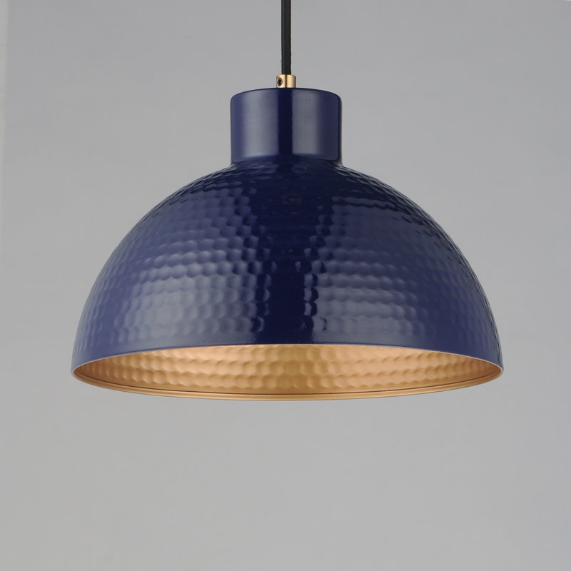 Luminaire suspendu Rockport, Vert / laiton vieilli naturel, H 9,75 po x l 12 po x P 12 po
