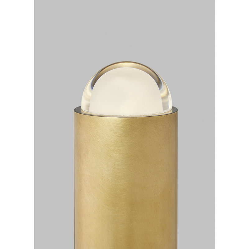 Ebell LED Floor Lamp, Natural Brass